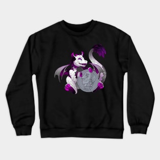 Asexual pride pocket dragon Crewneck Sweatshirt